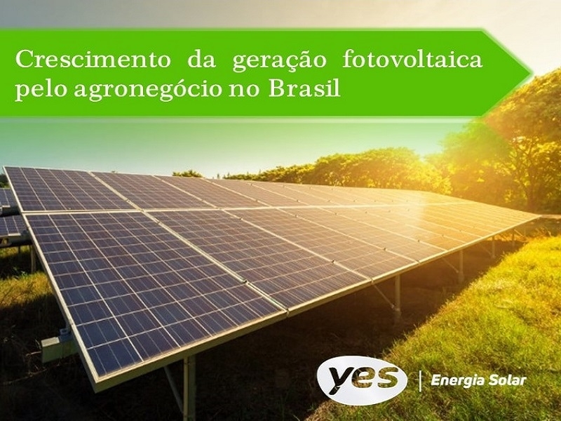 Crescimento do uso de sistemas fotovoltaicos pelo agronegócio no Brasil